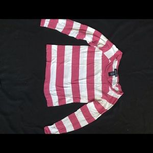 Long sleeve block stripe shirt